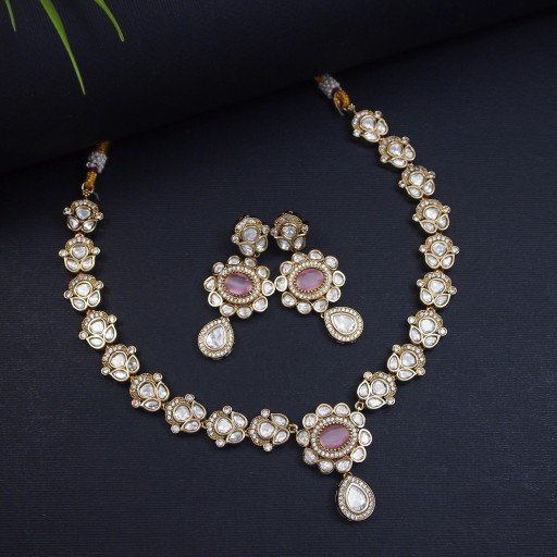 Beautiful Real Kundan Necklace Set