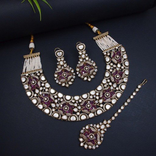 Captivating Real Kundan Necklace Set
