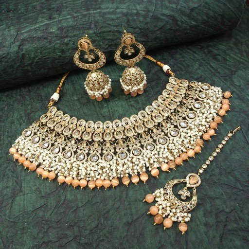 Glorious Polki Semi Bridal Set