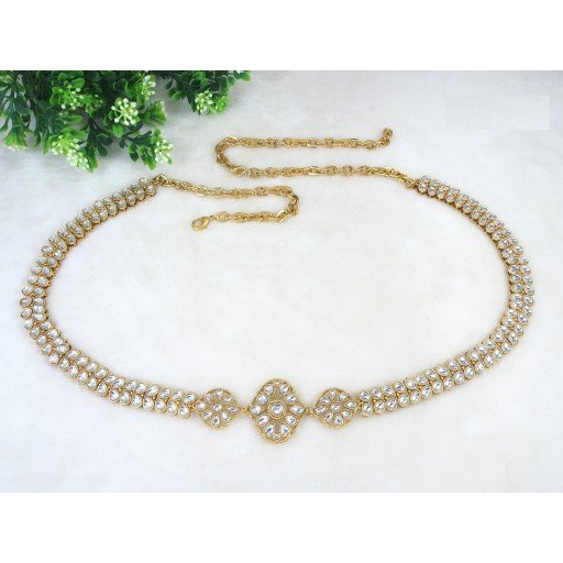 Fashionable Kundan Waist Belt  